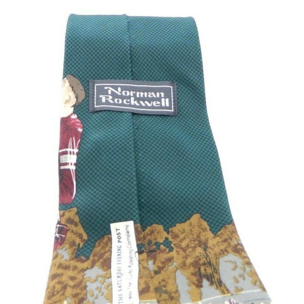 Norman Rockwell Coin Flip Corporate Casual Tie View 3